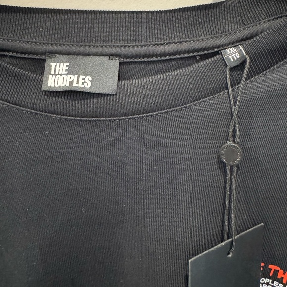 The Kooples “I Love Kooples” Black Graphic T-Shirt | Size XXL | Slim Fit NWT - Picture 7 of 8